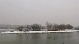 三九天吉林市长白岛野鸭戏水，李雪娇拍摄