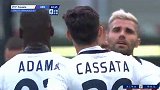 第41分钟热那亚球员卡萨塔进球 AC米兰0-2热那亚