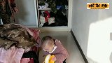 13个月宝宝回外婆家太勤，被外婆骗着骗着送到门外！宝妈我不走