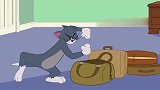 猫和老鼠-小老鼠收拾好了自己的行李，得意洋洋的走到汤姆面前