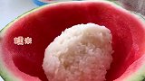 猫王：都知道冰粉，但是你们吃过冰饭吗？吃过的举手~会做饭的猫 西瓜 冰饭