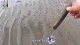 海滩上发现了洞，男子徒手挖开，结果发生意外