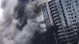 浙江一大楼起火 黑烟滚滚吞没整幢楼
