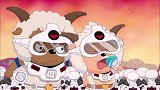 喜羊羊带领白细胞王国打败了灰太狼的黑细胞王国，真是太帅了！