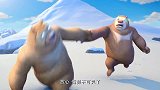 熊出没：熊二熊大患上雪盲症，熊二想靠气味找路，下秒悲剧了！