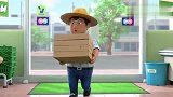 萌鸡小队：麦奇来到超市，被小朋友撞见立马躲进樱桃里