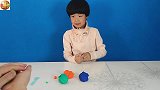 亲子互动玩彩泥，可爱小牛萌萌滴！