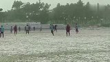真正的冬训! 大雪来袭建业众将坚持训练令人称赞