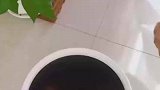 女子垃圾桶套塑料袋，桶圈是套在袋子里面的