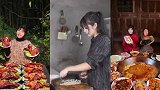 农村吃货去大姑家吃秘制火锅色香味俱全