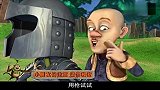嚣张大光头身穿铁盔甲，欺负熊老二被聪明熊老大发现破绽暴揍真逗