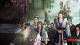 感知提剑追来的无赖韩信释放杀气，无赖却被飞来的鞋揍得原地打转