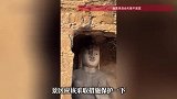 云冈石窟大佛冻得“流鼻涕”，工作人员用镜子反射光给大佛暖鼻子