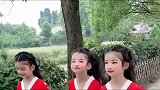 偶遇三胞胎姐妹拍古装剧，长的也太像了，真是一模一样啊
