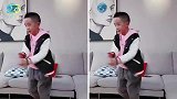 应采儿晒儿子跳舞耍帅，Jasper留炫酷发型，超有爸爸的风范