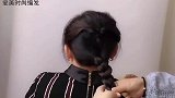 真人版妈妈日常发型，简单两步就搞定，发量少也适合