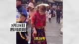 萌娃耍赖坐在街头不愿走，外婆：走娃的路 让娃无路可走