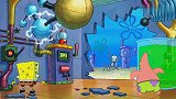 海绵宝宝和派大星制造了章鱼哥分身，体型十分巨大