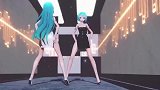 MMD：二次元小姐姐双人舞，姿势太美！
