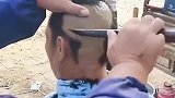 民间高手剃光头，看得我都害怕