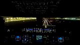 好摄之徒-20110726-驾驶舱拍摄阿联酋航空A380夜间降落迪拜机场