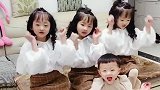 四只招财猫，三个闺女一个儿子，这妈妈算不算人生赢家