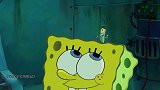 海绵宝宝偷完东西，成功溜出大本营，跟痞老板一起合作造时光机