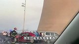 上海申嘉湖高速8车相撞，零件碎片散落一地，3人被紧急送医