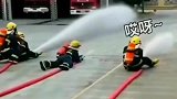 也不是不减肥主要是工作需要，这么可爱的消防战士你有见过吗
