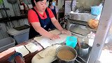 实拍台湾街头小吃油酥饼制作过程，充满儿时记忆中的味道