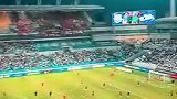 实拍泰达足球场内响起：国安国安，北京国安
