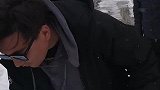 自驾西藏，安久拉山下大雪，拖车绳拖车
