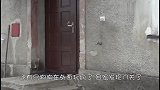 猫咪看着川流不息的马路，不敢过去，向一旁的交警投去求助的目光