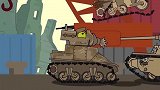 坦克世界动画：混种坦克夜访海绵宝宝，找章鱼哥还是找对手啊