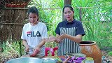 柬埔寨巧妇：鱼、茄子，看她今天如何烹饪，厨艺还真是不错