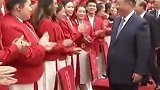 习近平接见第33届夏季奥林匹克运动会中国体育代表团全体成员