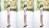 姐妹花街头“斗舞”，周围一群美女充当拉拉队