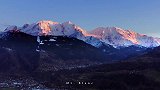 航拍法国勃朗峰，西欧的最高峰
