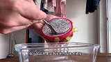 火龙果籽拿出来，用锅煎制加水喝掉