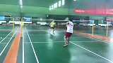 羽毛球单打掌握这样的勾对角，真不是一般人能做到的，厉害了