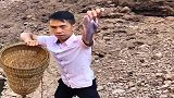 农村小伙来水库钓大货，直接用猪肝当诱饵，看看能抓到什么家伙！