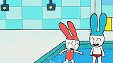 超人兔：西蒙不喜欢游泳,还害怕游泳,真是胆子小
