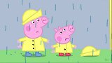 乔治总问为什么，还不穿雨衣，这下生病了吧