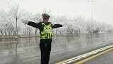 雪中那一抹荧光绿！