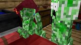 Minecraft动画：苦力怕战争，坏蛋苦力怕军团的入侵！