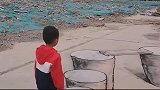 这才是真正的立体画高手，眼前一幕若不仔细看，还真难找出破绽！