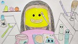手绘定格动画：给小蜜鸭做妆扮，像油画一样漂亮