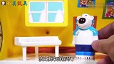 小企鹅波鲁鲁：来帮波比装扮卧室吧，别墅过家家玩具