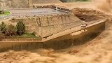 黄河开始泄洪，场面震撼十分宏大