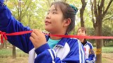 夹子拔河2：一帆和表哥比赛拔河，用出吃奶的力气，结果还是输了